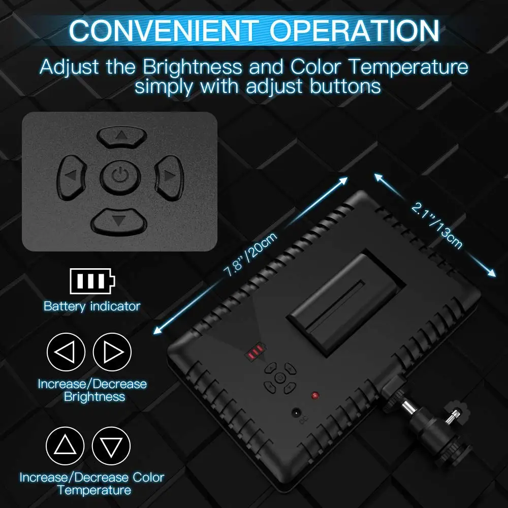 Capsaver TL-336AS 2 в 1 комплект светодиодный видеосъемка двухцветная 3200 K-5600 K CRI95
