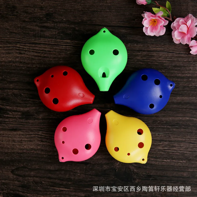 Пластиковый обучающий инструмент ocarina alto C с 6 отверстиями студенческий для