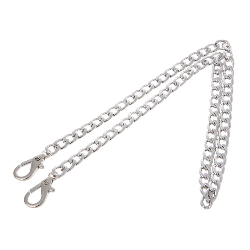 

THINKTHENDO 60cm Purse Bag Strap DIY Cross Body Replacement Shoulder Handbag Handle Metal Chain