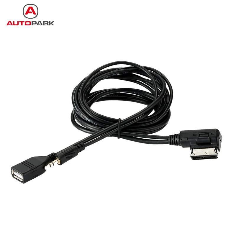 KKmoon музыка AMI MMI интерфейс USB зарядное устройство 3 5 мм мини джек Aux MP3 кабель для VW