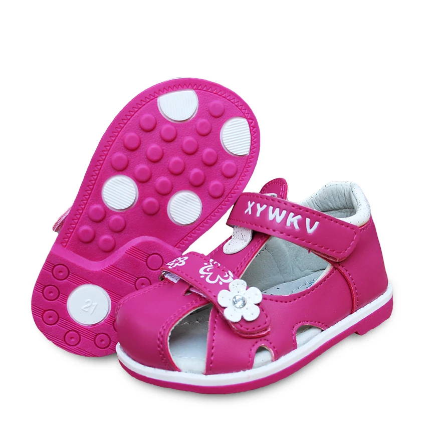 Ортопедическая обувь для девочек босоножки из искусственной кожи с поддержкой