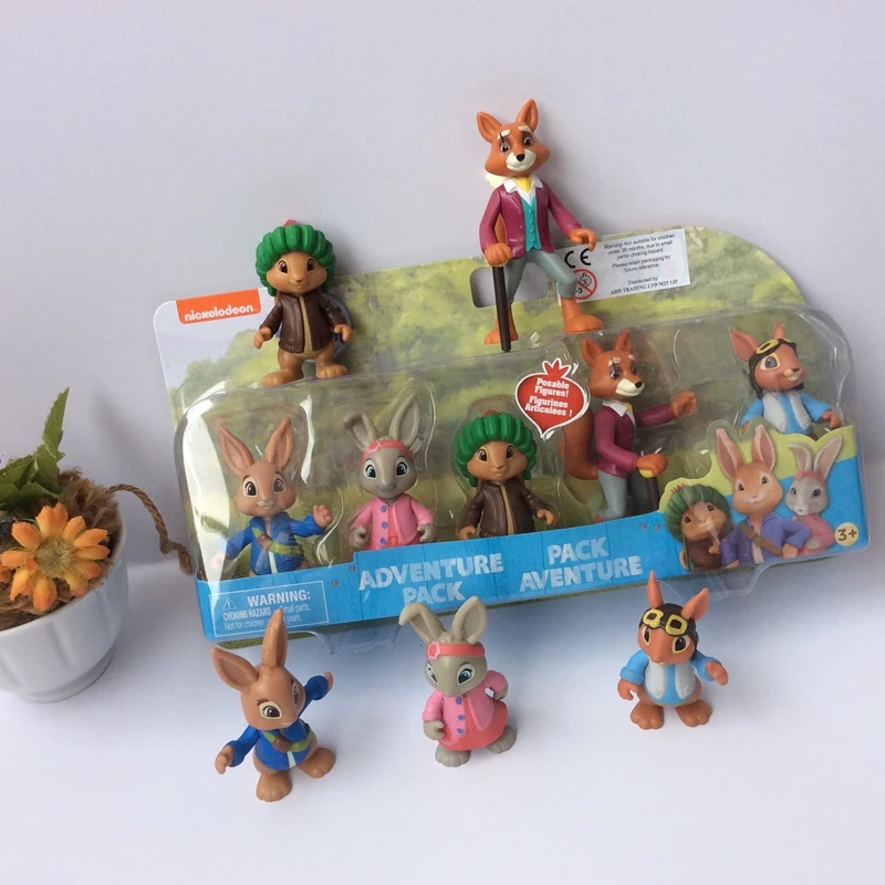 5 шт./компл. 6-9 см Кролик Питер Лилия бобтай Бенджамин Банни белка nutkin Mr. tod набор приключений ПВХ фигурка модель игрушки