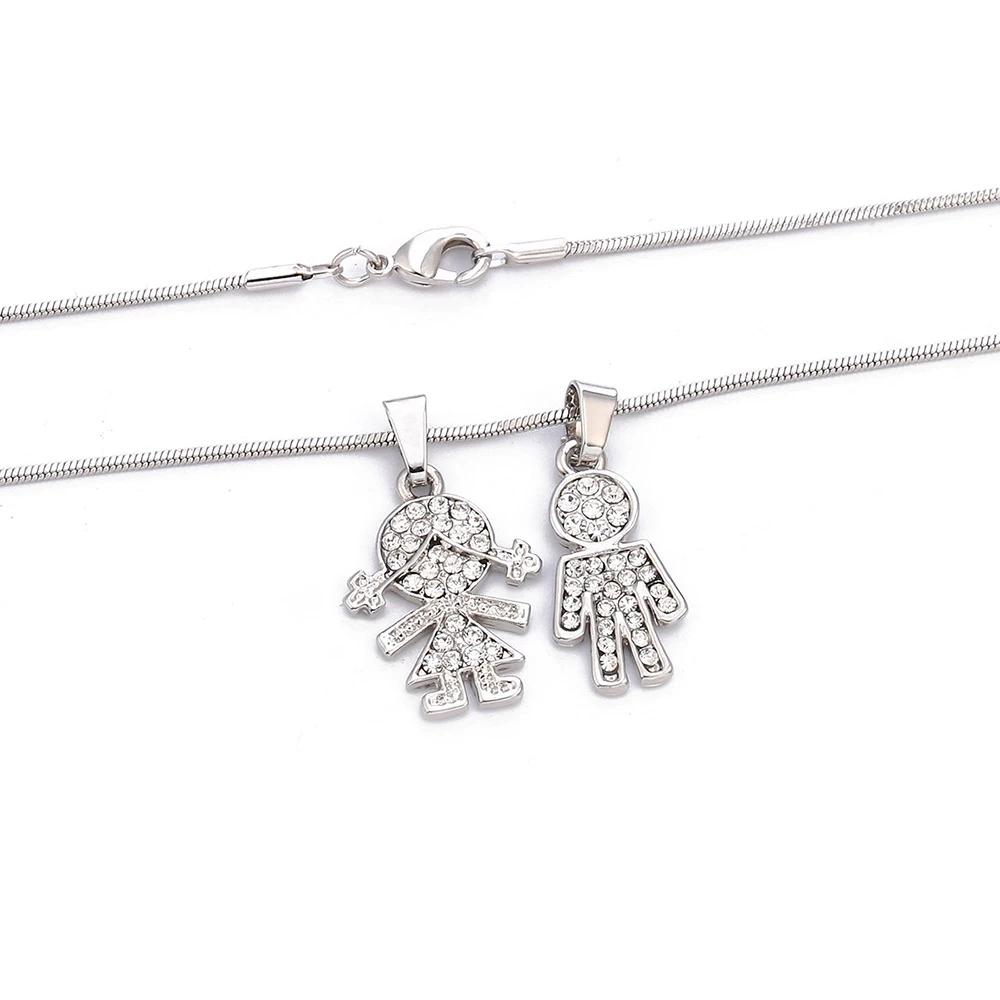 Ожерелье с кулоном для влюбленных пар ожерелье чокер маленьких мальчиков и