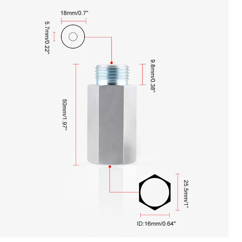 Кислородный датчик O2 Lambda распорка расширитель датчика для Decat и hydrom18x1 5|Датчик