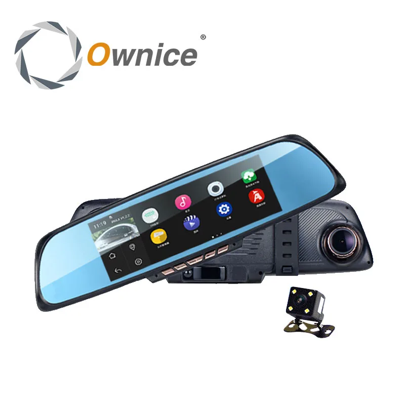 Автомобильное Зеркало Ownice с сенсорным экраном 6 86 дюйма Android видеорегистратор