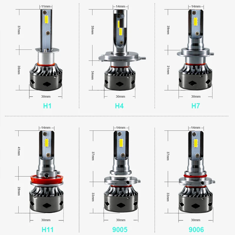 Roadot H7 светодиодные лампы для автомобильных фар H4 H11 H8 H9 9005 9006 6000 K 10000lm 72 Вт SMD
