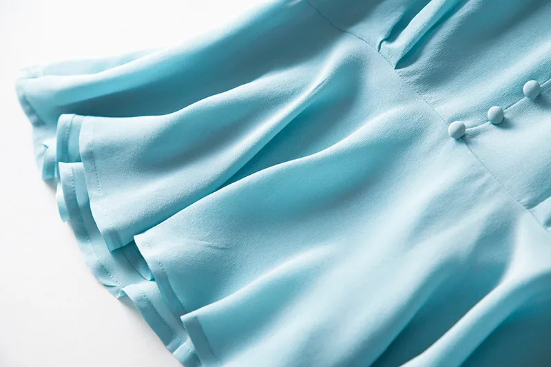 Shuchan Blusas Femininas Elegante размера плюс женская одежда из натурального шелка женская рубашка высокого качества с v-образным вырезом на пуговицах