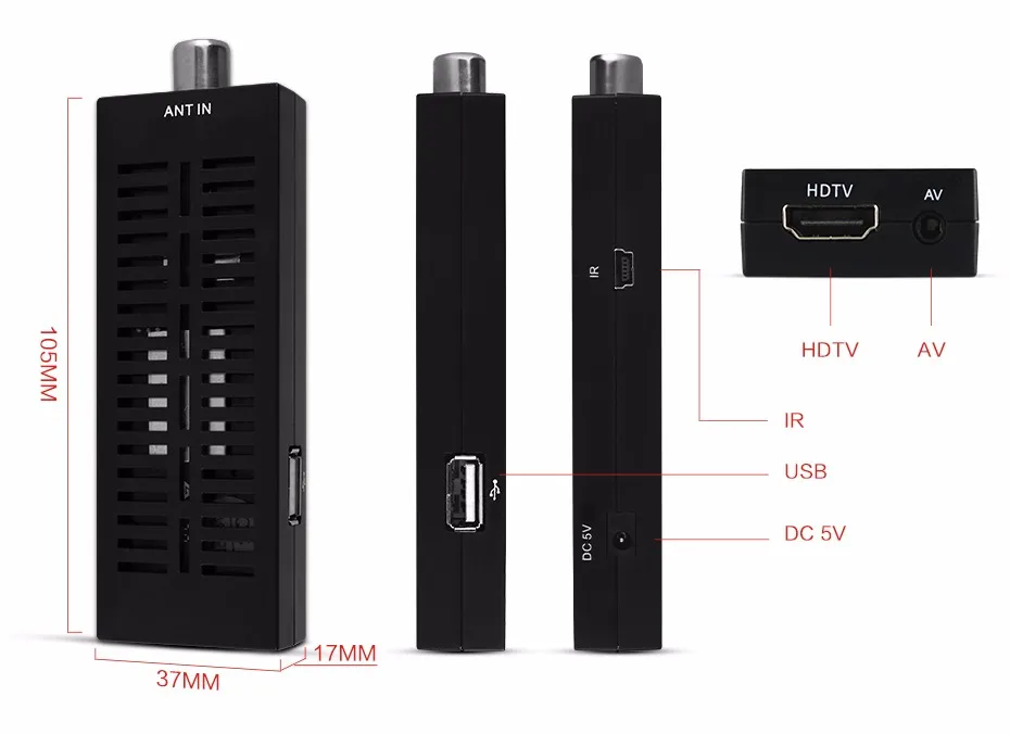 USB2.0 DVB-T2 ресивер DVB T2 ТВ тюнер коробка Full-HD 1080P цифровой телевизионный ресивер Поддержка MPEG4 Встроенный Русский Руководство