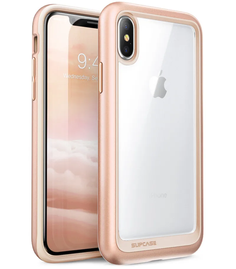 Blush Gold SUP чехол для iphone X XS чехол UB Стиль Премиум гибридный защитный ТПУ бампер+ PC прозрачная задняя крышка чехол для iphone X Xs 5,8 дюймов - Цвет: Blush Gold