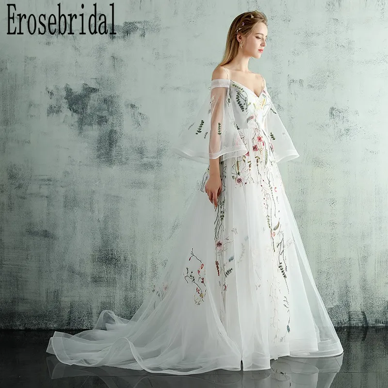 Erosebridal Новое поступление летние вечерние платья 2019 Спагетти ремень Иллюзия для