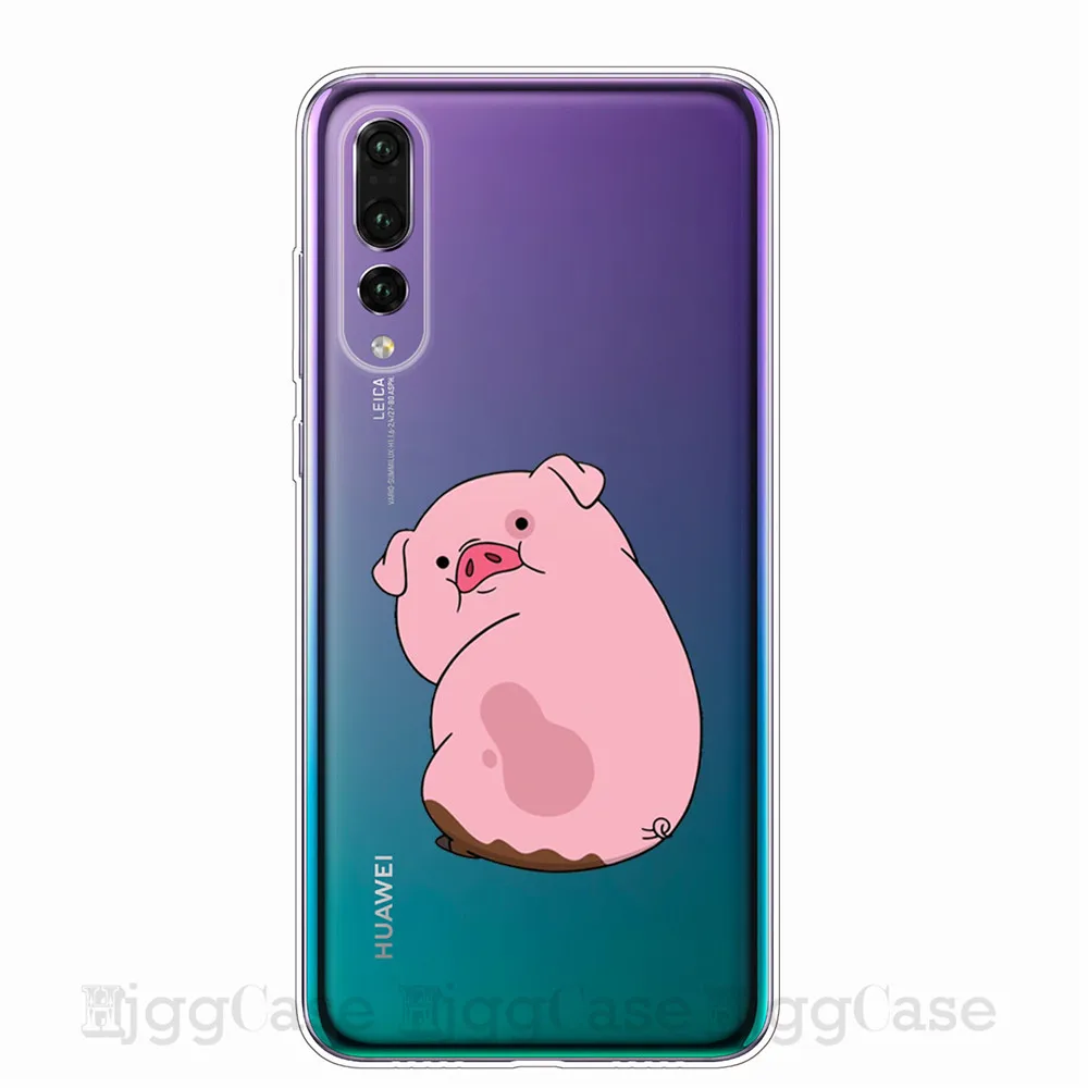 Забавный милый поросенок напечатанный телефон для huawei P10 P20 P30 Lite Pro чехол