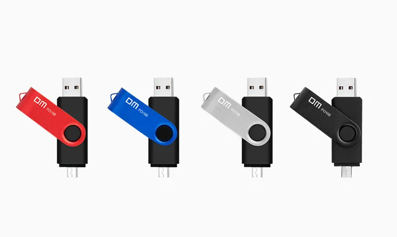 DM PD108 8 ГБ 16 ГБ 32 ГБ OTG USB2.0 с двойной разъем используется для OTG Смартфон и компьютер