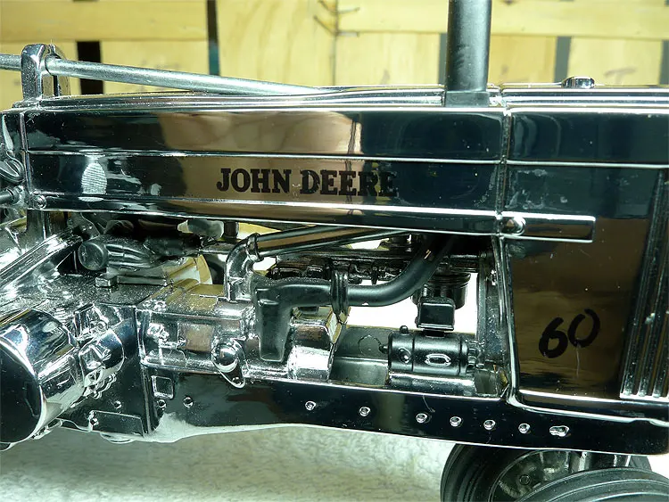 KNL HOBBY J Deere 60 посеребренный металлический Трактор Модель сельскохозяйственного