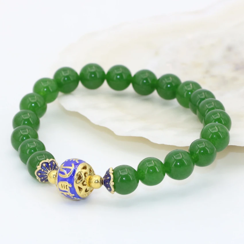 Браслет из халцедона с круглыми бусинами 8 мм 7 5 дюйма|bracelets for|round bead braceletbead bracelet |