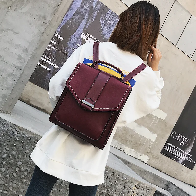 Новый для женщин кожаный рюкзак Mochila Feminina Большой Школьный девочки подростка