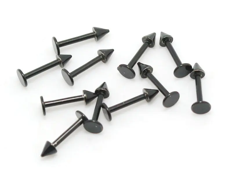 10 шт. черное кольцо для губ | Украшения и аксессуары