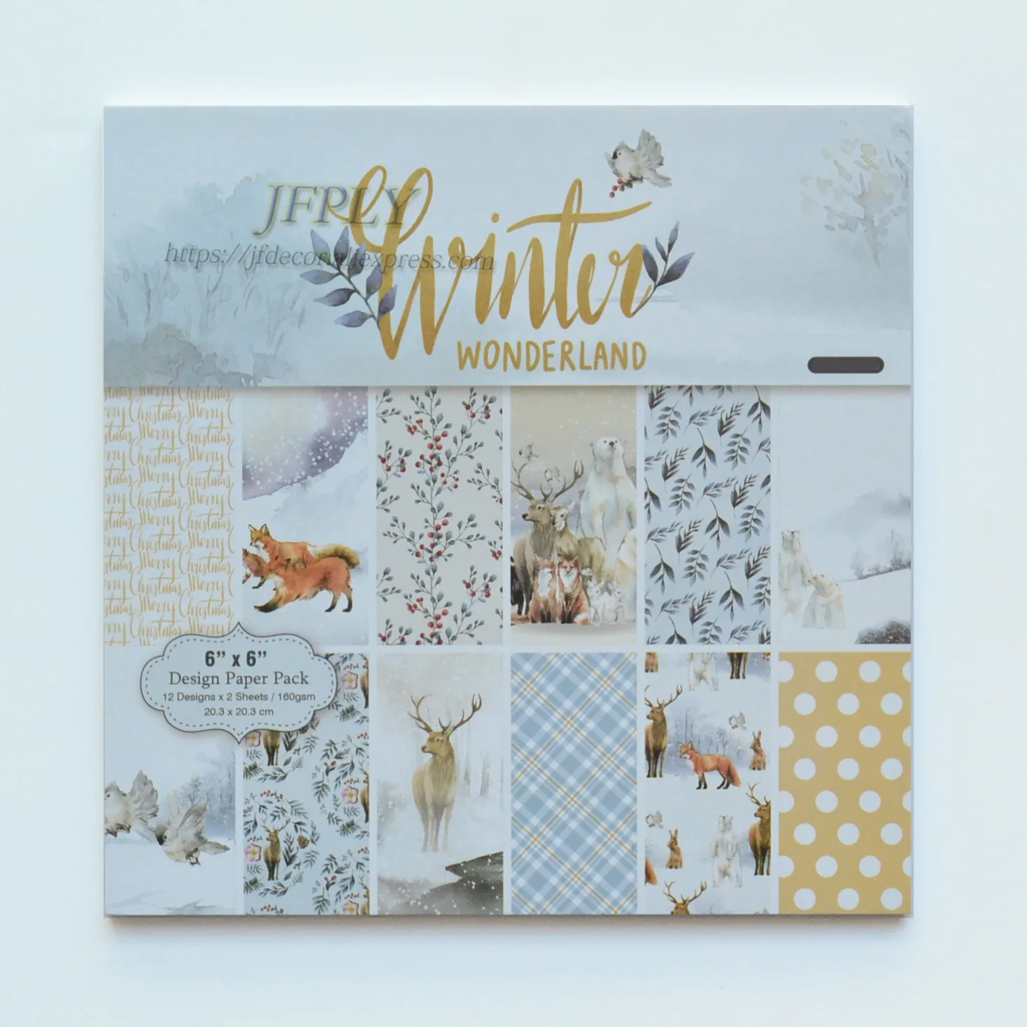 

winter Merry Christmas Series Scrapbooking Paper Pack Craft Paper Art Card Card Making 6"x 6" 24 Sheets /pack
