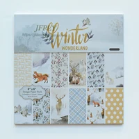 winter merry christmas series scrapbooking paper pack craft paper art card card making 6x 6 24 sheets pack