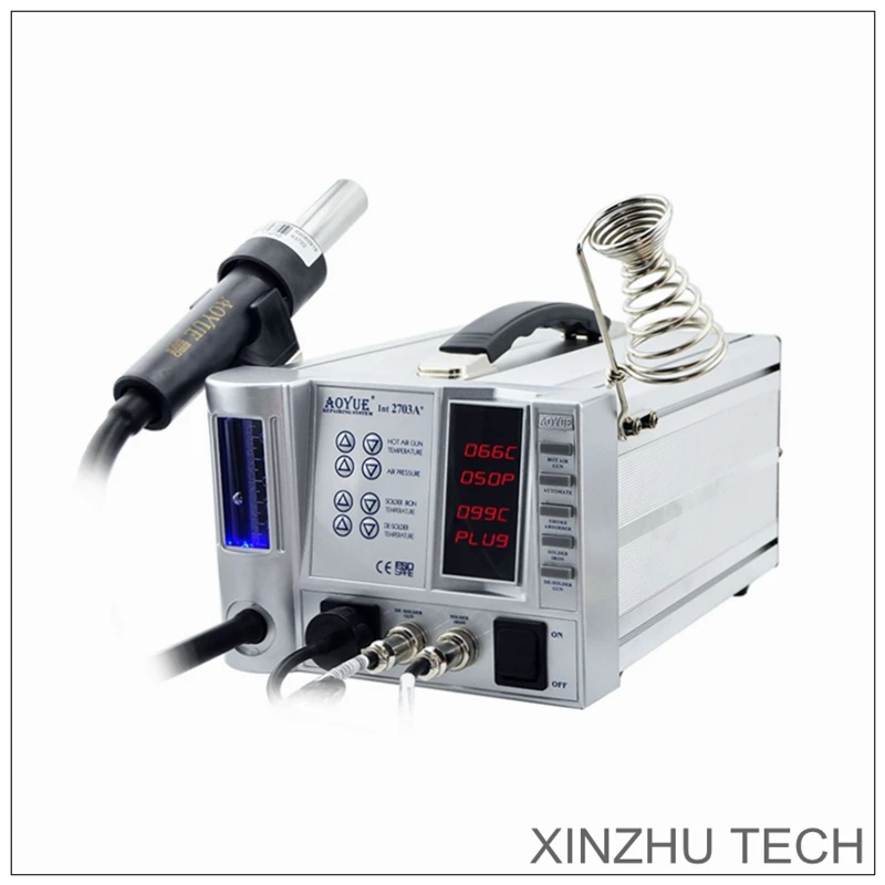 Новая паяльная станция AOYUE 2703A + BGA SMT бессвинцовый пистолет для пайки горячим