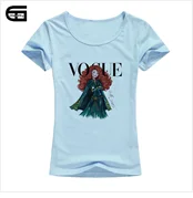 Брендовая женская футболка Vogue Sailor Moon с принтом Женская Повседневная футболка с коротким рукавом женская футболка тенниска Футболка Hipster B215