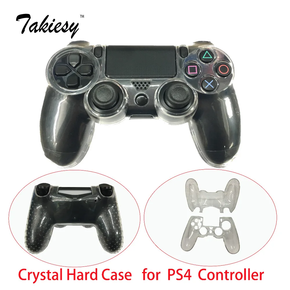 Кристальный Твердый защитный чехол для контроллера Sony Playstation 4 PS4 DualShock прозрачный