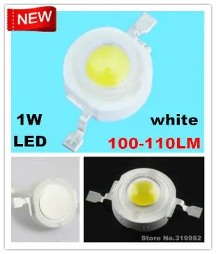 50 шт./лот чип Epistar 100-110LM 1 Вт белые светодиодные бусины высококачественные