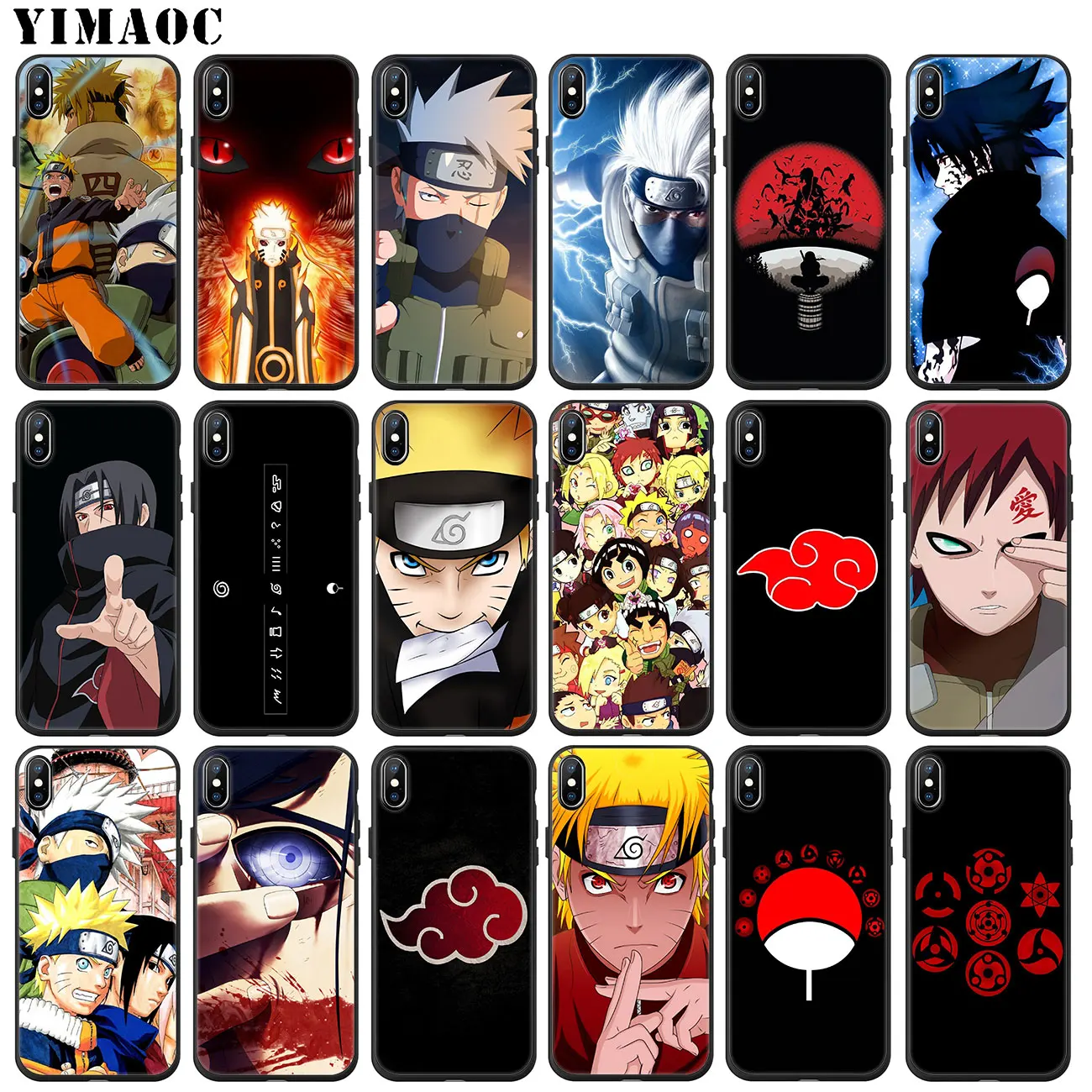 YIMAOC Naruto Kakashi Sasuke Мягкий силиконовый чехол для телефона iPhone 11 Pro XS Max XR X 6 6S 7 8 Plus 5 5S SE