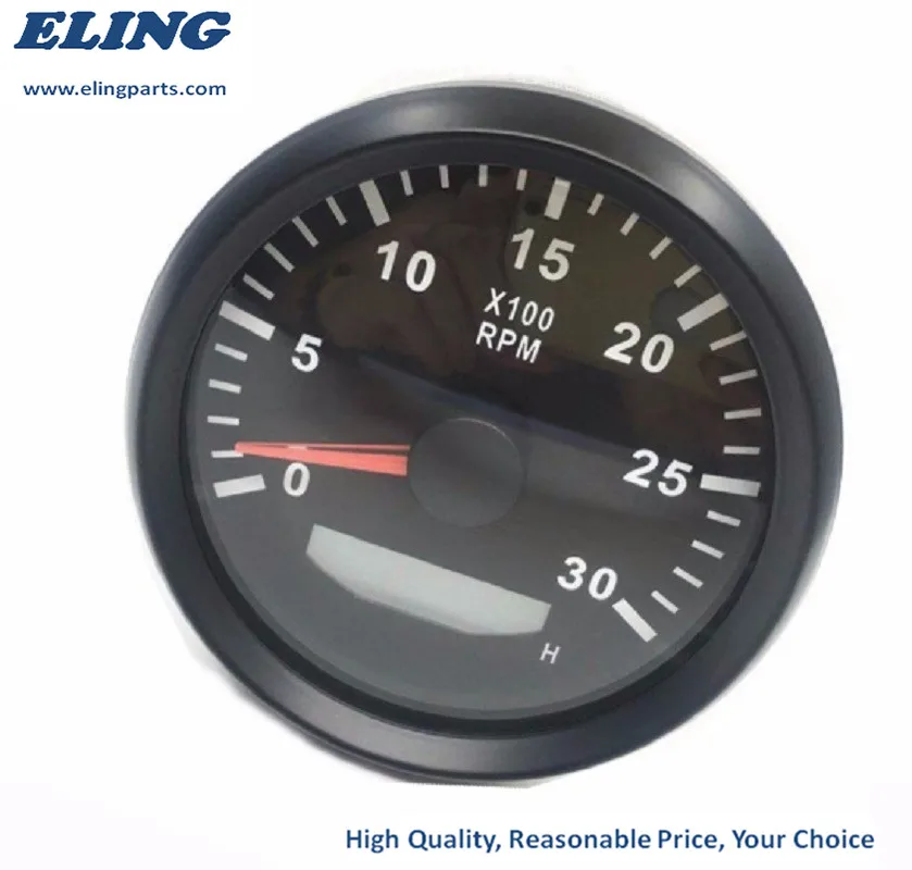 Универсальный Тахометр 85 мм для автомобиля лодки оборотов в минуту счетчик 3000