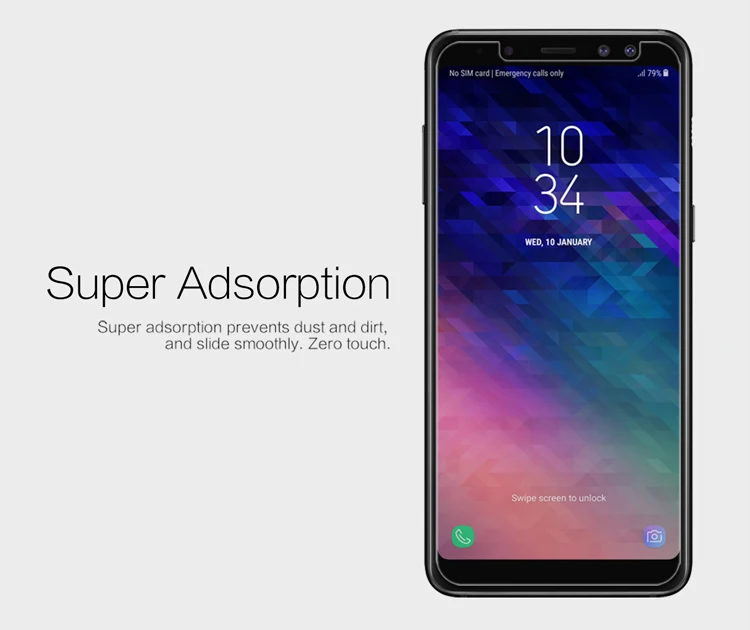 2 шт./лот Защита экрана для Samsung Galaxy A8 2018/A8 plus 2018 NILLKIN Глянцевая супер прозрачная