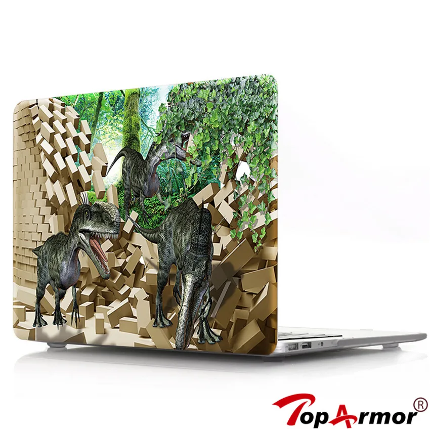 Для Apple Macbook Air 13 пластиковый жесткий 3D чехол с изображением динозавра слона для Pro