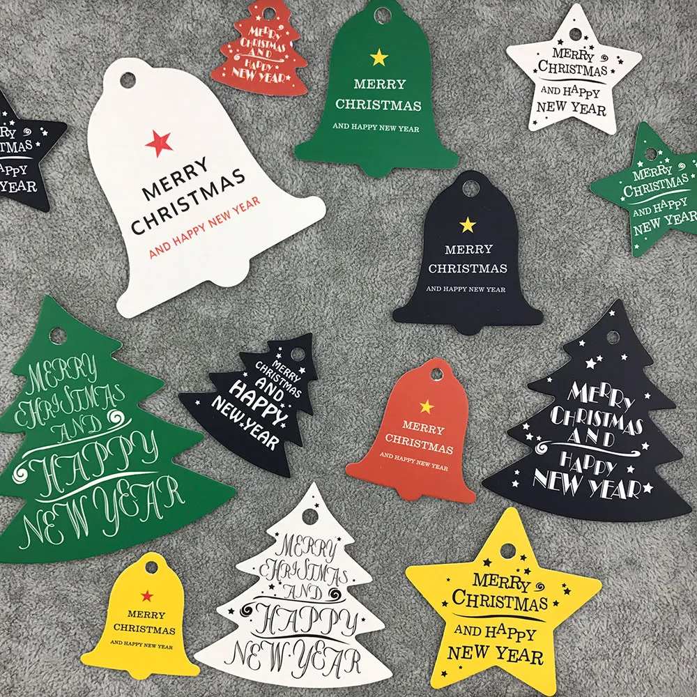 Подвесные бирки в виде звезд на рождественскую елку 42 шт. украшение для мешков