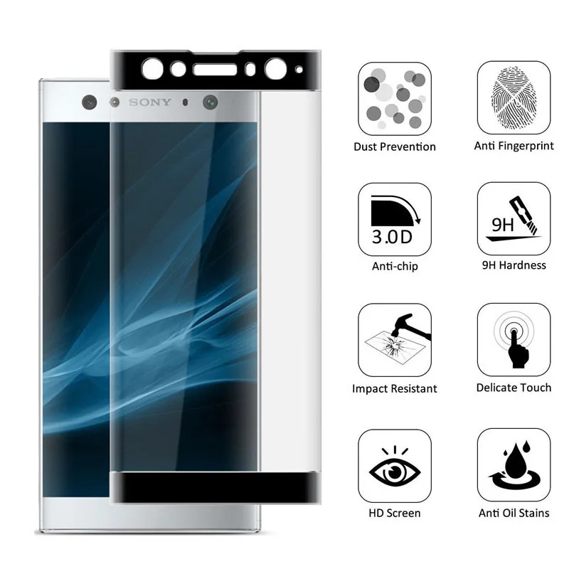Glass For Sony Xperia Xa2 Xa1 Plus Ultra Tempered Glas On X A Xa 1 2 Xa1plus Xa1ultra Screen Protector Protective Film 3D | Мобильные
