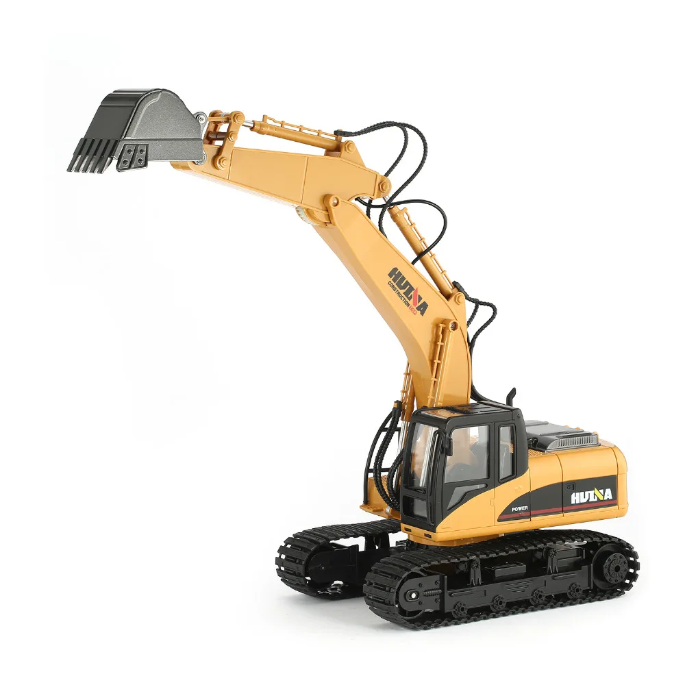 HuiNa 1550 RC гусеничный комплект 15 каналов 2 4G 1/14 металлический экскаватор зарядка