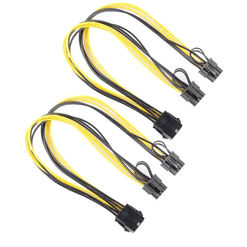 2 шт. GPU PCIe 8Pin к видеокарте двойной PCI E 8Pin(6Pin + 2Pin) источник питания 18AWG проводной