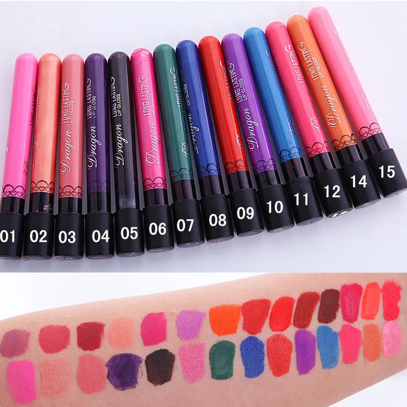 Бесплатная доставка зеленая матовая черная бархатная губная помада блеск для