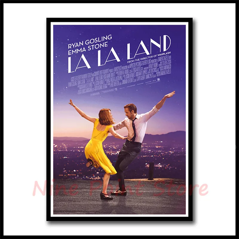 La Land бумага с покрытием фильм плакат наклейки на стену Бар Кафе домашний декор домашнего искусства бескаркасные - Цвет: Темный хаки