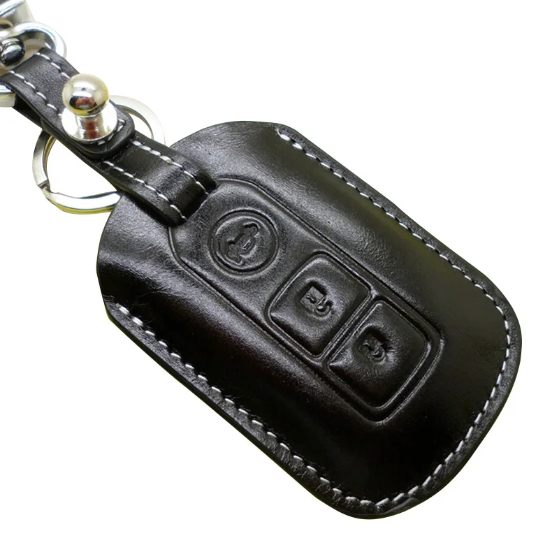 Чехол для ключа из натуральной кожи Toyota Highlander Corolla Camry Vios Yaris Prado|for toyota|auto accessoriesleather