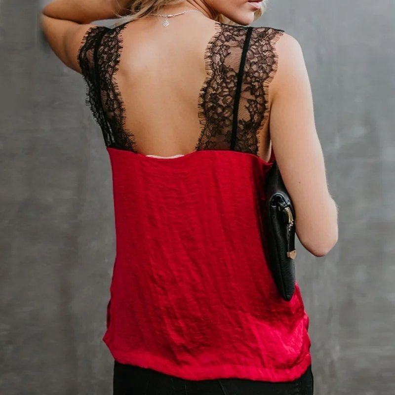 Женские топы Женская майка пляжная летняя Кружевная блуза модная Праздничная с