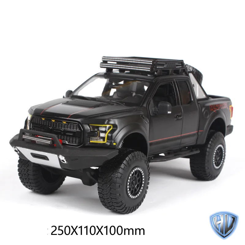 Высокое качество 1:24 2017 Ford F150 звукосниматель Раптора сплава Модель автомобиля
