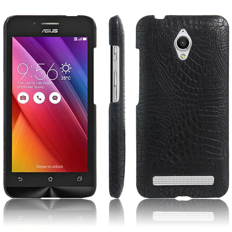 Роскошный кожаный чехол с узором крокодиловая Змея для ASUS ZenFone Go противоударный