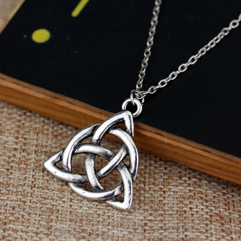 Мужское ожерелье троица Viking Triquetra с узелком скандинавский ирландский Оловянный