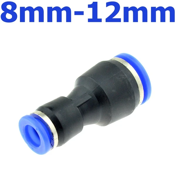 8mm-12mm Воздушный пневматический шланг диаметром 10 мм, 8 мм, 6 мм, 12 мм, 4 мм, 16 мм, одним нажатием на прямой газовый фитинг, пластиковые быстроразъемные фитинги - Цвет: 8mm-12mm