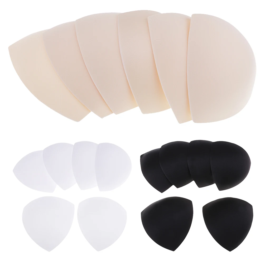 

3 Pairs/Set Women Foam Triangle Bra Insert Pads Breast Pads for Swimsuit Bikini Tops