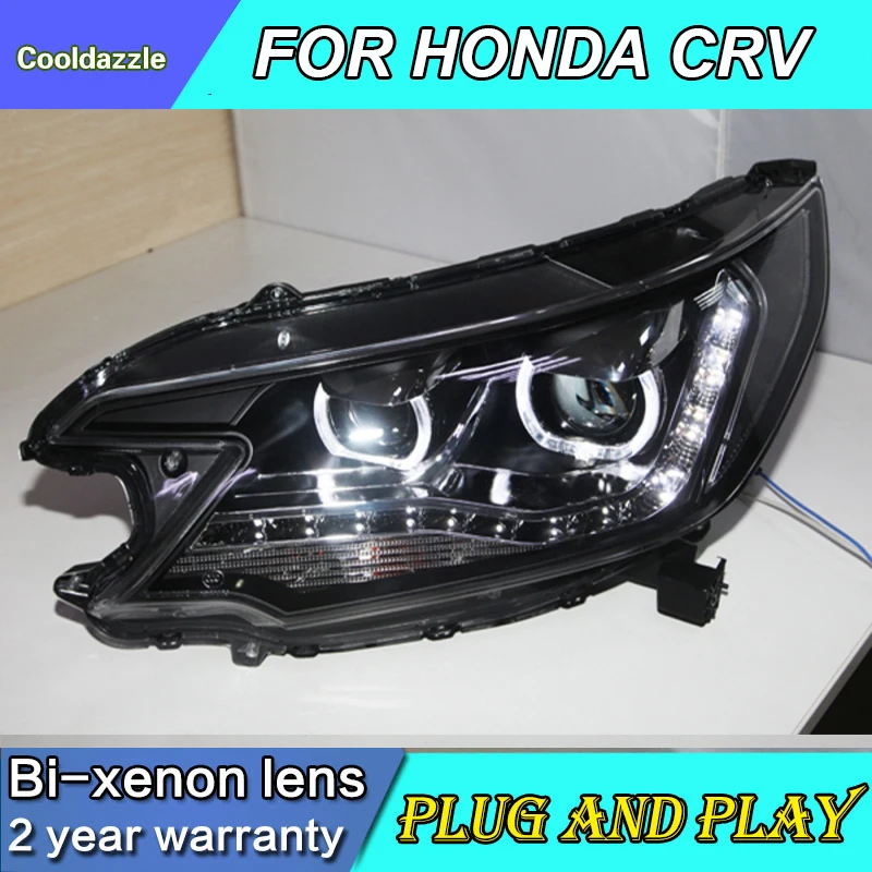 Стайлинг автомобиля для HONDA CRV CR V светодиодный ная передняя фара Angel Eyes фары 2012 2013