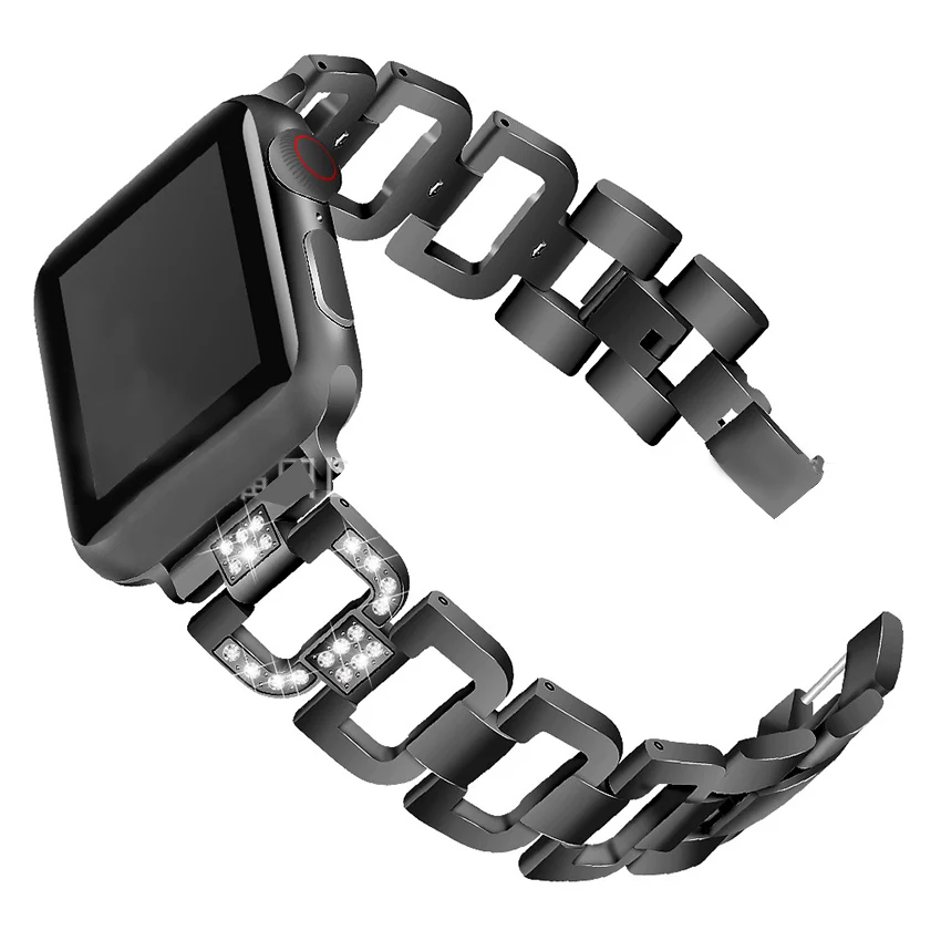 Для Apple Watch серии группа 3/2/1 38 мм 42 из нержавеющей стали для iWatch Группа модные