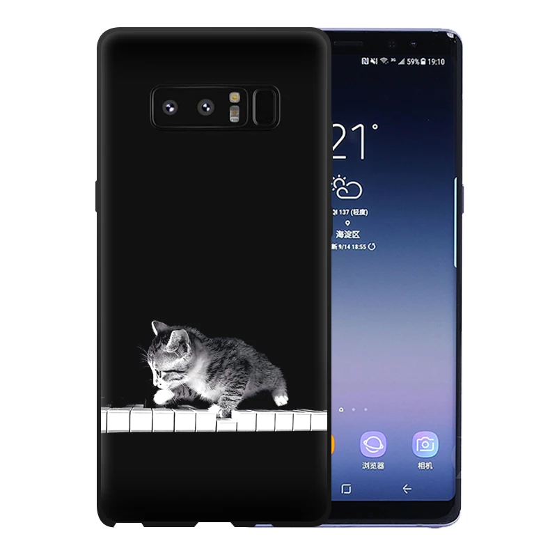 JURCHEN силиконовый мягкий ТПУ для Samsung Galaxy Note 8 чехол N950 N950F N950n N950u N9500 N950fd задняя