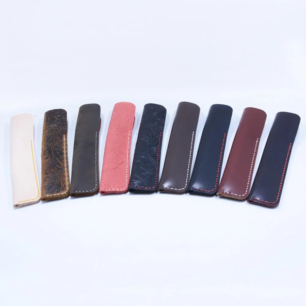 

Genuine Leather Handmade Pen Case Pencil Bag FountainSleeve Bag Vintage Pouch Handcrafted Single Pen Stylus Ballpoint Stationary