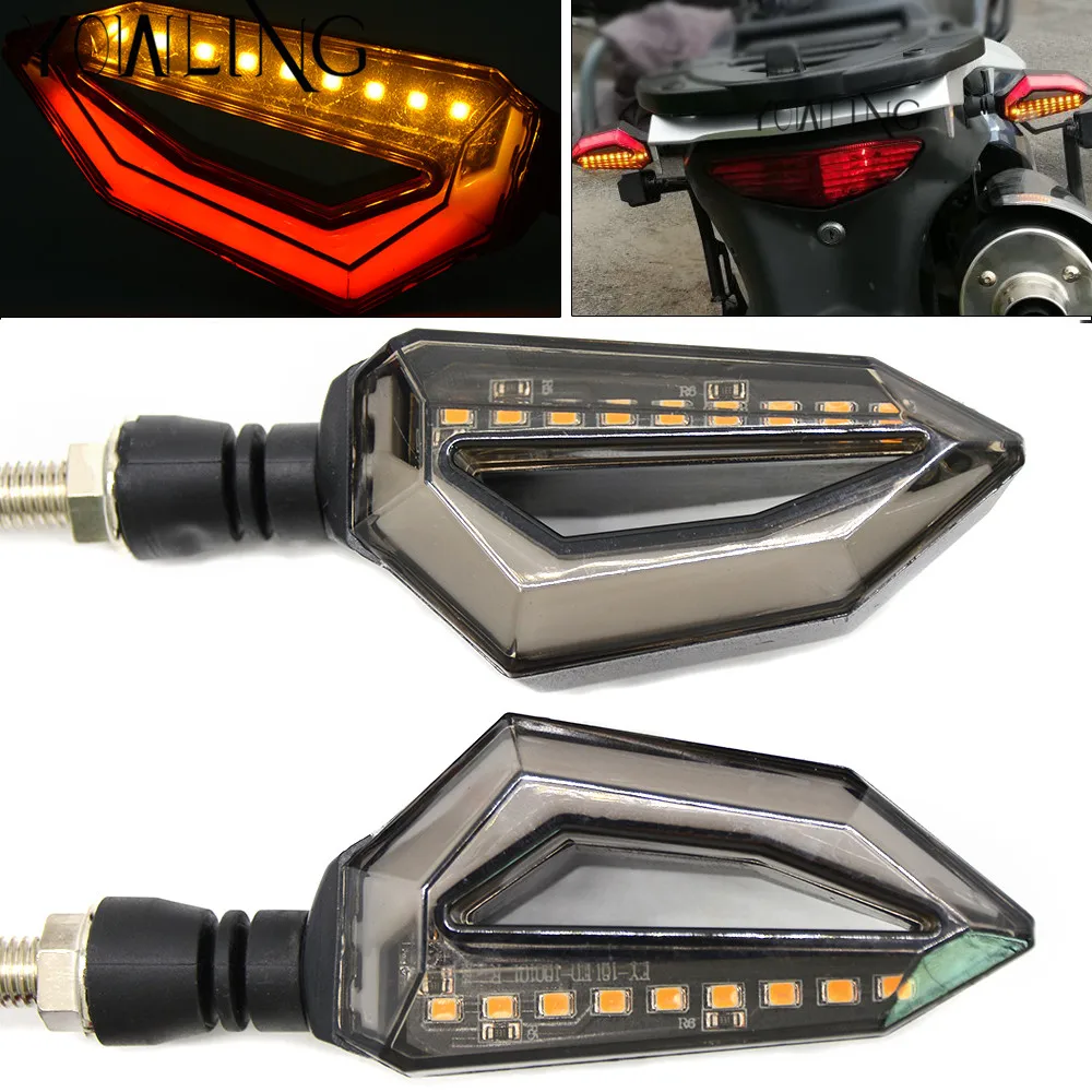 Для YAMAHA FZ1/FZ6 Fazer FZ6R FZ8 Diversion 12 LED сигнальный указатель поворота для мотоцикла