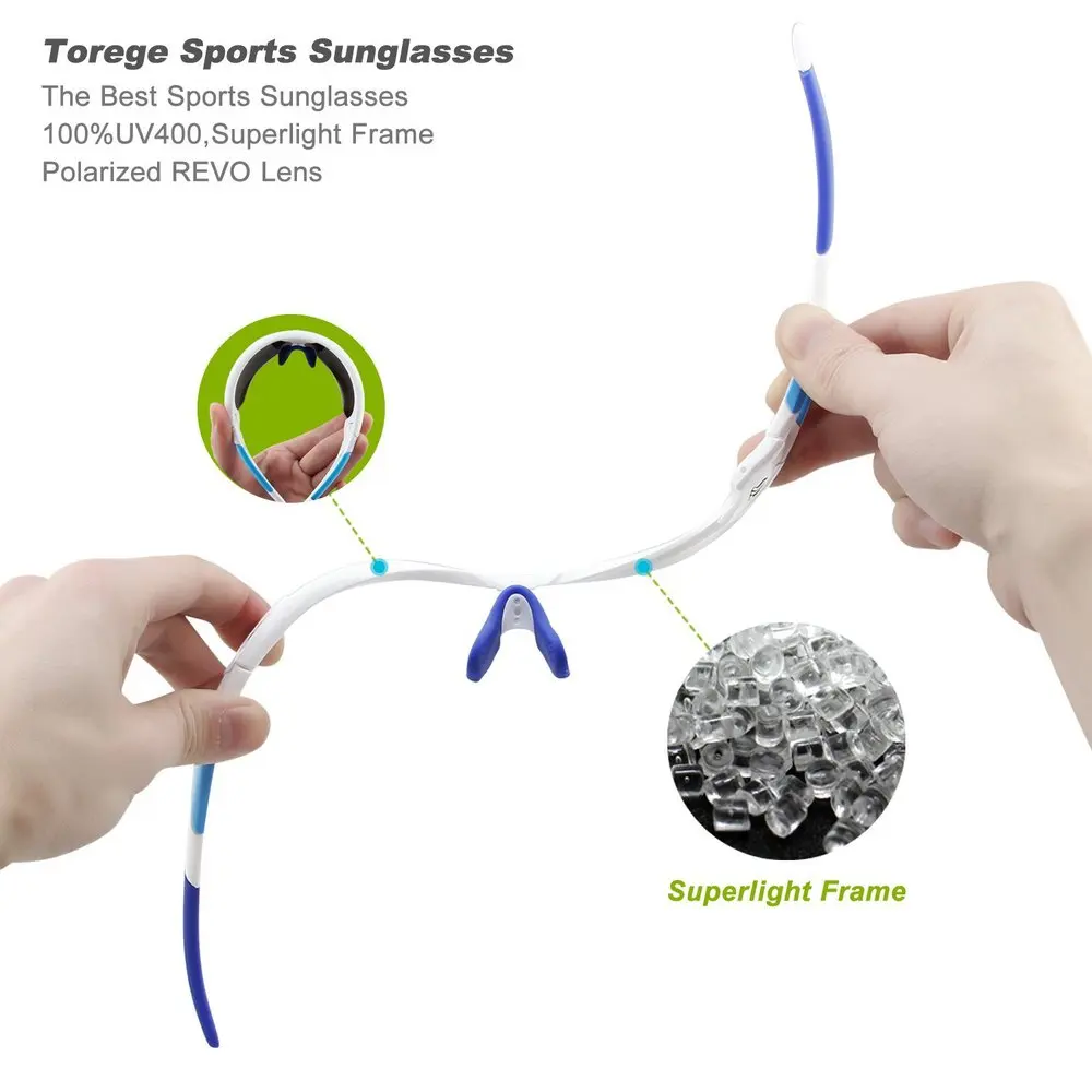 Поляризованные солнцезащитные очки для спорта на открытом воздухе мужчин