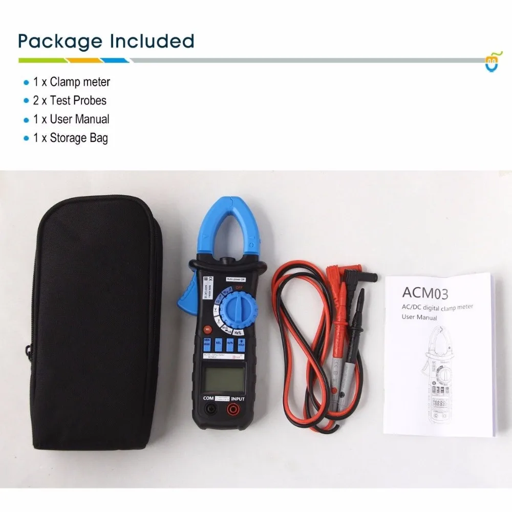 2019 New Digital Multimeter Amper Clamp Meter MS2108A Current Pincers AC/DC Voltage Capacitor Resistance Tester | Инструменты